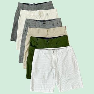 Mens Lot of 38 XL Golf Shorts Athletic Callaway, O’Neill, Grand Slam, Projek Raw